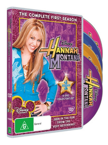 Hannah Montana Temporada 1 Original (4 Dvd) Disney Selada