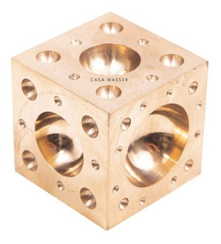 Cubo De Bronce Para Joyeria Y Plateria , Dado , Embutidor 