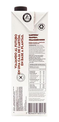 Imagen 3 de 4 de Notmilk Chocolate Bebida Vegetal Notco 12 Tetrapack