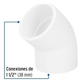 Codo 45° De Pvc 1 1/2 Foset