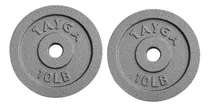 Comprar Par Discos 10 Lb C\u002Fu Barras O Mancuernas Tayga 30 Mm Acero