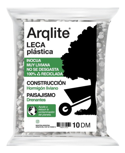 Leca Plastica X 10dm - Simil Pometina / Piedra Partida /leca