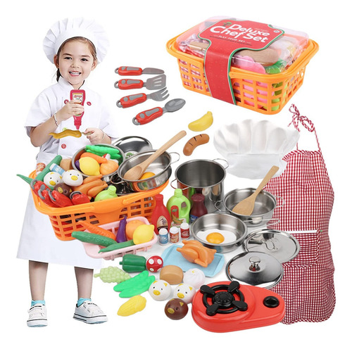 Juguetes De Cocina 42 Piezas Utensilios De Cocina Y