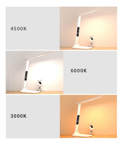 Lámpara De Mesa 3 Modos Luz Nocturna Protección 3200máh