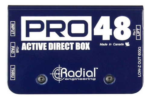 Caja Directa Radial Activa Pro-48 Envio Gratis