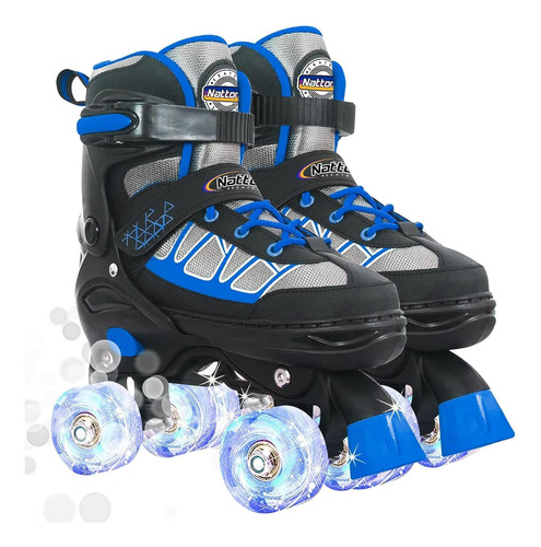Patines Nattork Para Ninos Y Ninas, 4 Tallas Ajustables...