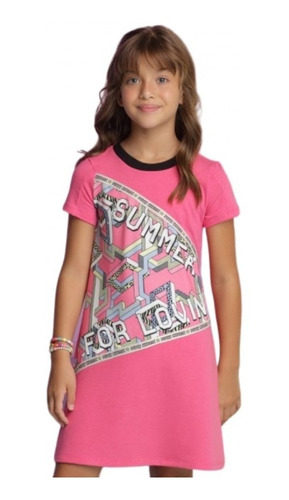 Vestido Infantil Petit Cherie Fun Geometric 19004
