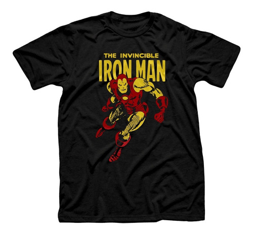 Remera Algodon Comic Clasico Retro Marvel Ironman 01