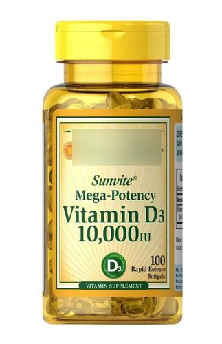 Vitamina D3 10.000 Iu Americana - Unidad a $950