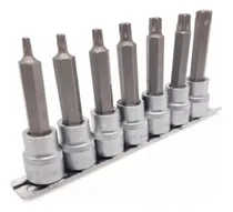 Comprar Jogo De Soquetes Bits Torx Longo T20 A T55 1u002F2  Com 7 Peças.
