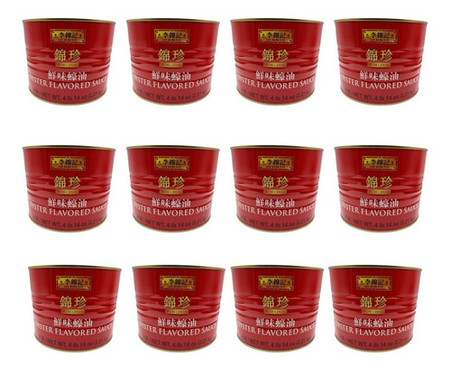 Salsa De Ostión Original 2.2kg 100% Sabor Oriental 12 Latas