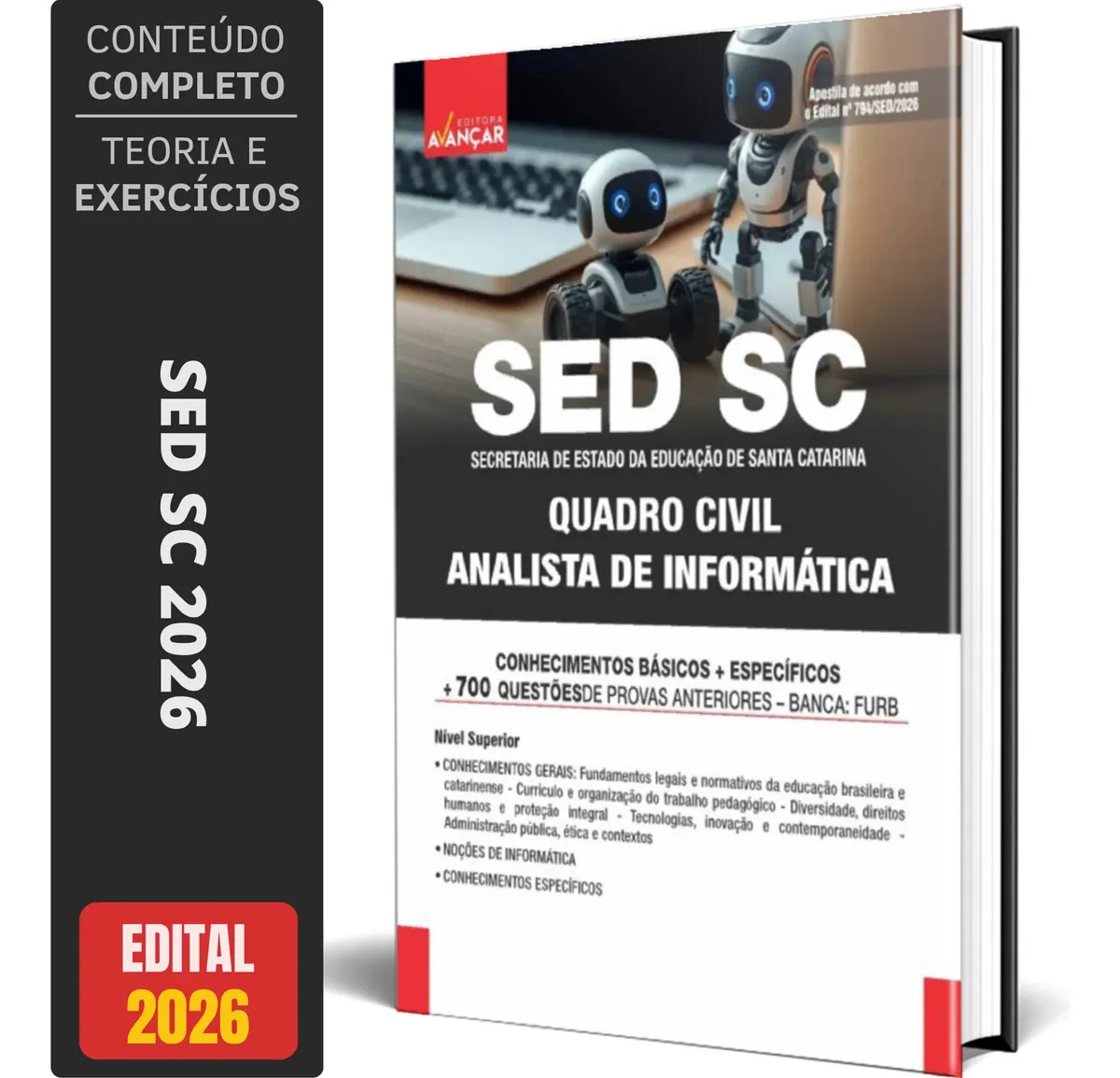 Apostila Sed Sc 2026 - Analista De Informática