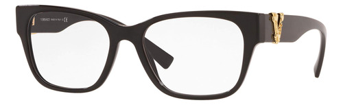 Gafas De Sol Cuadradas Para Mujer, 54 Mm, Negro-transparente