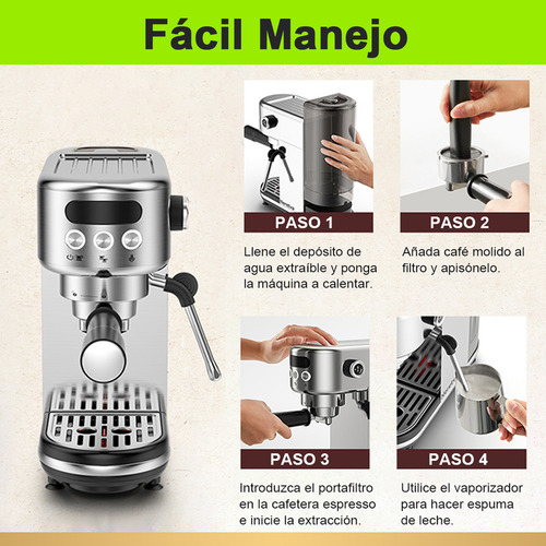 Ewtto Cafetera Portatil De Espresso Profesional De 20 Bares