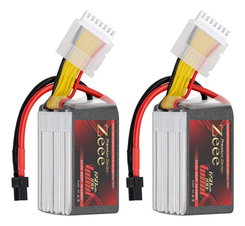 Zeee Serie Premium 22.2v 6s Lipo Bateria 100c 650mah Con Enc