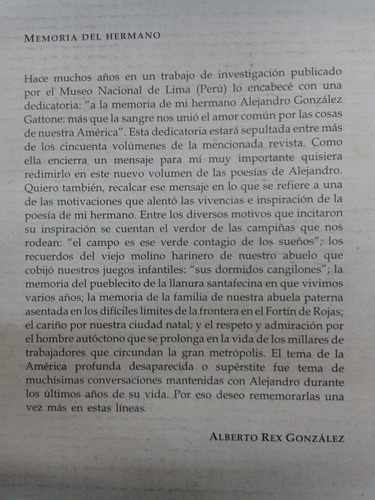 Imagen 2 de 6 de Patria De Mi Ausencia * Alejandro Gonzalez Gattone *