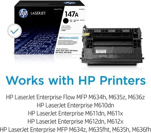 Toner Original 147a  Para  Impresora Hp M611 Garantia