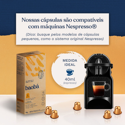 Cápsula Café Clássico Especial Baobá 30unidades Intensidade5