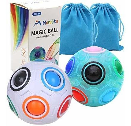 Moruska Rainbow Ball Puzzle Cubo, Magic Rainbow Rompecabezas