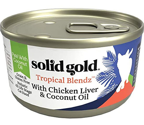 Solid Gold Tropical Blendz Paté Con Aceite De Coco - Comida