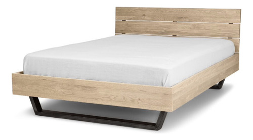 Cama Con Respaldo 2 Plazas Refel Cerchastudio Madera Acero