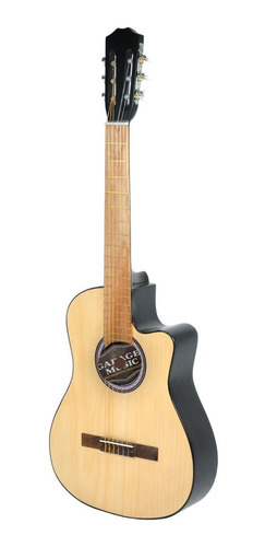 Guitarra Electro Criolla Clasica Corte Mate Funda Curso Cd