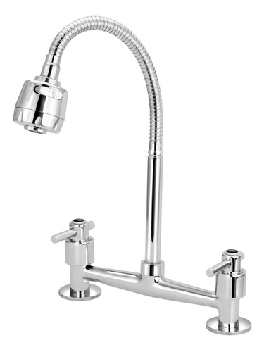 Torneira Misturador Cozinha Mesa Gourmet Flexível Luxo 1/4v