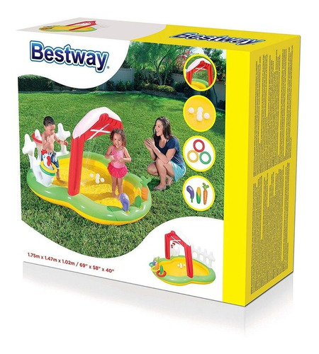 Pileta Inflable Bestway Niños 175x147x102 Juego 53065