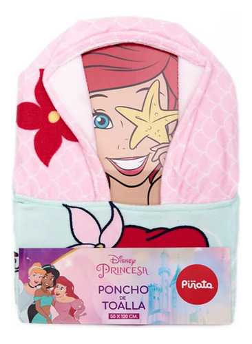 Poncho De Toalla Toallon Con Capucha Disney Piñata Manias