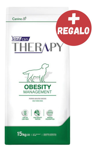 Vitalcan Therapy Obesity Dog X 15 Kg - Happy Tails