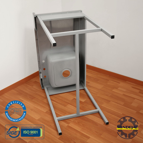 Mesa Pasteur Con Tarja 100% Acero Inox. Y Patas Acero Inox