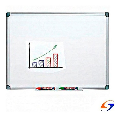 Imagen 1 de 4 de Pizarra Blanca Magnética 90x150cm. Serviciopapelero