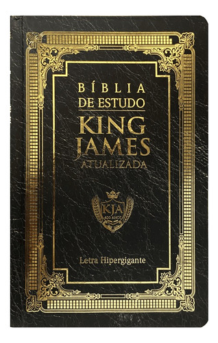 Bíblia De Estudo King James Atualizada | Letra Hipergigante | Capa Dura | Gold, De King James Atualizada. Editorial Cpp, Tapa Dura En Português