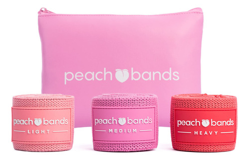 Peach Bands Juego De Bandas De Cadera - Bandas De Resistenc. Color Rosado