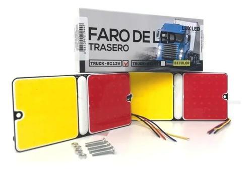 Faros Led Bicolor 12v Camión Trasero Trailer Remolque