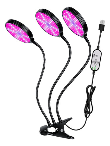 Lámpara De Clip Flexible 45w 3 Cabeza Redonda