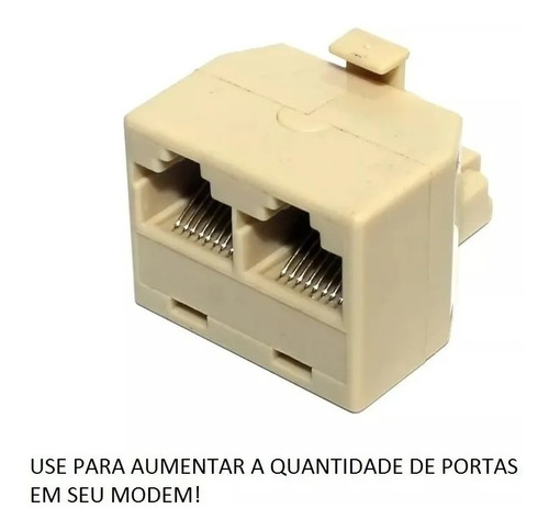 Duplicador Divisor Splyteer  Extensão Rj-45 Lan Net