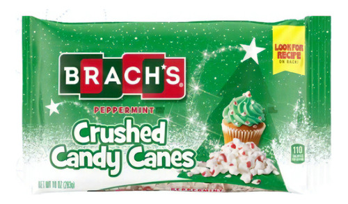 Brachs Peppermint Crushed Candy Canes Caramelo Macizo 283 Gr