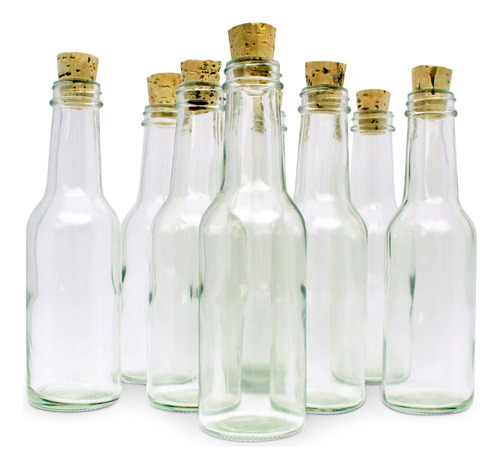 Botellas De Vidrio Y Corchos Para Invitaciones De Botellas,