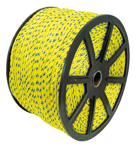 Cuerda Soga Sinerco Polipropileno 4mm 3/16 Rollo 10kg Color Amarillo