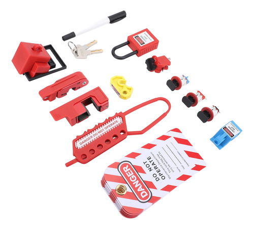 Set Combinado De Bloqueo De Seguridad, Kit De Etiquetado Elé