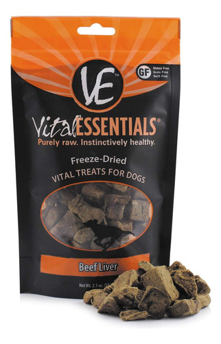 Vital Essentials Golosinas Para Perros Liofilizadas, Hígado