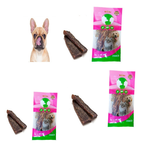 X3 Snack  Perros Tiras De Carne  Para Mascotas  Recompensa 