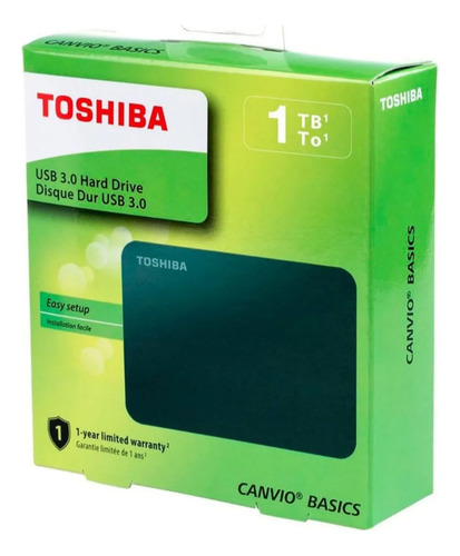 Disco Duro Externo Toshiba Canvio Basics 1 Tb
