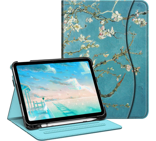 Fintie Funda P/ iPad De 10.ª Gen De 10,9 Con S Pen, Flor