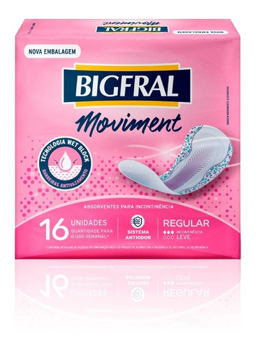 Imagem 2 de 7 de Kit Absorvente Moviment Miss Regular 192 Unidades