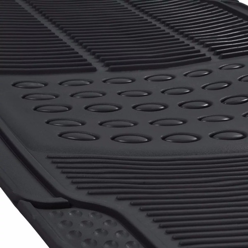 Imagen 3 de 7 de Cubre Alfombra Auto Universal 4 Piezas Pvc Negro
