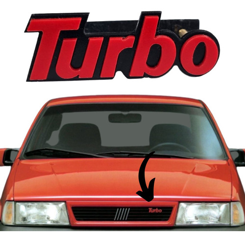 Emblema Turbo Da Grade Do Uno E Tempra Turbo