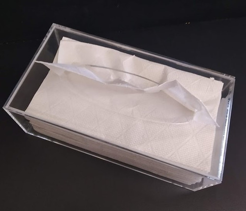 Imagem 2 de 6 de Caixa Porta Lenços De Papel Ou Interfolha Acrilico Cristal