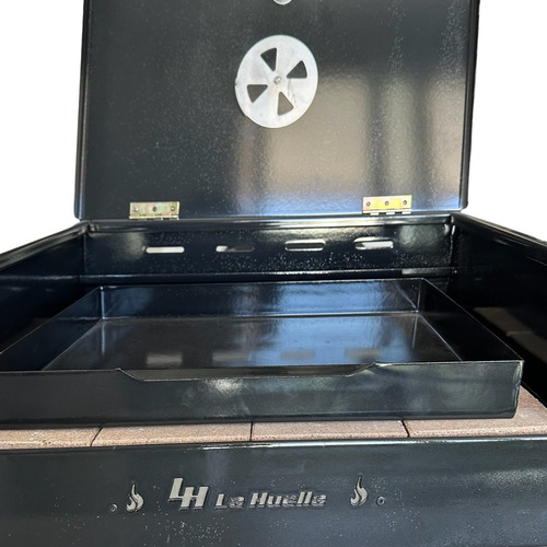 Horno Parrilla Portatil 3 En 1 Enlozado Bandeja Piso Refract